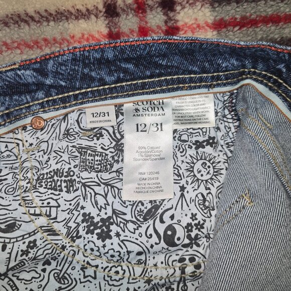 Scotch & Soda Amsterdam The Daze Pattern Denim Jeans - Picture 5 of 11